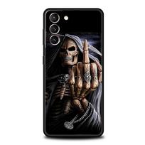 Skull Skeleton Grim Reaper Fashion Phone Case For Samsung Galaxy S24 S23 S22 S20 Ultra S21 FE 5G S10 S9 Plus S10E Silicone Cover For Samsung S9