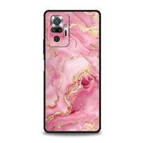 Phone Case For Xiaomi Redmi Note 14 13 12 Pro Plus 5G 9S 9 10 11 4G 14C 13C 12C 10C 9C 9A Soft Cover Fashion Gold Pink Marble Redmi Note 13 Pro 5G