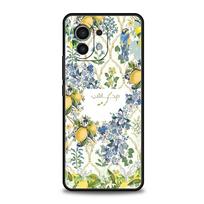 Phone Case For Xiaomi Mi 15 14 13 12 11 Lite 14T 13T 12T 11T Pro Poco X7 X6 X5 X3 Pro F6 F5 F4 Cover Ocean Wine Glass Lemon For Mi 11 Lite