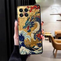 Cartoon Retro Dragon Case for Honor 90 Magic5Lite X9a 200 400 Lite X5b X7 70 X6 8X X8 Funda Phone Cover Honor 8X