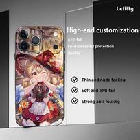 Klee Genshin Impact Sexy Phone Case For IPhone 17 16 15 14 13 12 11 Pro Max Plus Mini Black Frosted Soft Shell Funda iPhone12