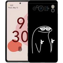 Phone Case For Google Pixel 9 8 8A 7 7A 6 Pro XL 6A 5G Black Soft Shockproof Back Cover TPU Shell Cute Cartoon Matchman For Pixel 6