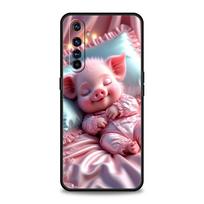 Cute Pig Soft TPU For Realme 13 12 11 10 9 Pro Plus GT3 GT2 C21 C25 C35 C53 C55 C67 Pro 5G Phone Case Cover Fundas Capas Bags for realme c21