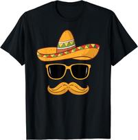 Sombrero Funny Hat Cinco De Mayo Party Theme Unisex T-Shirt S įvairiaspalvis