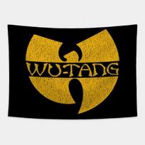 Gobelenas Wu tang vintage wutang 75x100 juoda