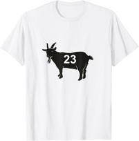 GOAT Greatest Of All Time 23 Basketball Shirt T-Shirt S įvairiaspalvis