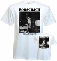 26 Rorschach Remain Sedate T-shirt Double-sided WHITE All Sizes S-5XL Unisex T-Shirt S įvairiaspalvis