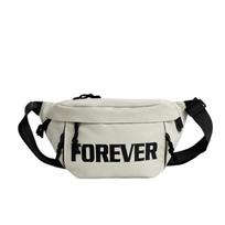 Beige and white chest bag fashi crossbody bag letter Fanny pack delicate large capacity new sports fashi  men's bag 1 smėlis
