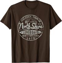 Hawaii Beach Vintage Surf Longboard North Shore Unisex T-Shirt S