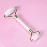 Natural white jade crystal roller stone massage body eye anti-wrinkle ascending facial skin reduce cellulite health care tool