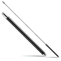 Double Nib Mesh Fiber Touch Screen Stylus Pen Retractable Teacher Pointer Universal For Phone Tablet Telescopic Rod Meeting Tool