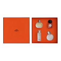 HERMES Perfume Sample Set Nile Garden+Bachni+Women's Silk Scarf+Orange Starlight, Eau De Parfum Eau De Toilette 7.5ml*4