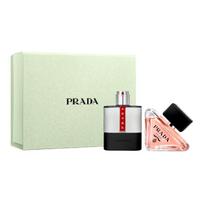 PRADA Carbon Black 'Mysterious Match' Fragrance Gift Box Perfume Sets Eau De Parfum Bergamot Jasmine 50ml+50ml 50ml+50ml