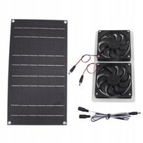 Wentylator 12V + Panel Solarny Słoneczny 100W Usb