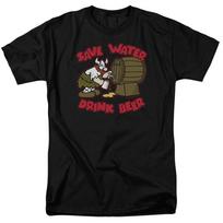 Hagaras Siaubingasis Taupyk vandenį Gerk alų Komiksų knygos Marškinėliai Unisex T-shirt S
