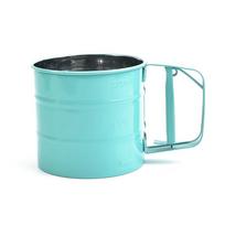 Flour Sifter Baking Tool Semi-automatic Hand-Held Flour Shaker Hand Pressing Type Flour Sieve Pink Kitchen Accessories Cake žalia