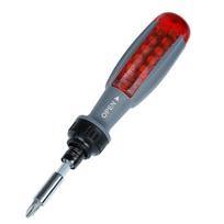 10-in-1 Multi-Angle Ratchet Screwdriver Set with Cross, Flat, and Specialty Heads