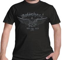 Motorhead marškinėliai Oficialūs 50 Metų Sparnų Ženklelis Warpig Nauji Juodi XL