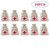 100 Pieces Bachelorette Party Hangover Kit Bags Bride-to-be First Aid Gift Bags Hen Party Supplies Cross Sober Bag Storage Bags šviesiai geltonos spalvos