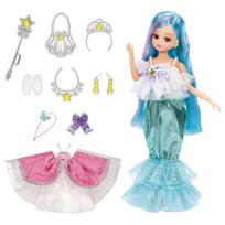 TAKARA TOMY Lėlė Svajonių Fantazija Trigubas Pasikeitimas Undinėlė Princesė Apsimetinai Žaidimo Žaislas Vaikams nuo 3 metų Licca-chan Licca-chan Apsirengimas