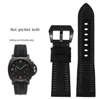 For Panerai Watch Strap Pam00984 00985 PAM111 PAM441 Stealth Nylon cowhide sole Bracelet Accessory 24 26mm large size for men 26mm