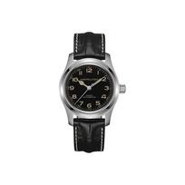 Hamilton Khaki Field serijos automatinis mechaninis judėjimas Interstellar Murphy stiliaus 100 metrų atsparus vandeniui laikrodis Vyriški laikrodžiai Juodas H70605731 Regular Watch Box