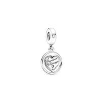 Pandora Amžinas Sielos Draugas Besisukantis Pakabukas Moteriškas pakabukas Sidabrinis 799266C01 Silver