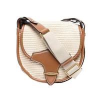 Isabel Marant Botsy Decorative Logo Flap Bag With Magnetic Closure Adjustable Shoulder Strap Leather Crossbody Shoulder Bag 22PPP0320-22P043M Basic Set (Bag+Dust Bag)