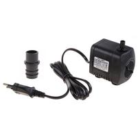 Mini akvariumo siurblys Itin tylus panardinamas siurblys akvariumui žuvų rezervuarui fontanui hidroponikai 220V 15W ES kištukas 800L/H 1 juoda