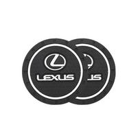Interior Stickers 2Pcs Car Silicone Coaster Pad Non-Slip Water Cup Holder For Lexus RX300 IS200 IS250 ES350 Ct200h UX250h NX300h