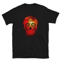 Skull Wild Trippy Hippy Fire T-Shirt 3XL