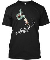 Easy-care Tattoo Artist T-Shirt Made in the USA Size S to 5XL S