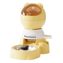 Leak-Proof Automatic Pet Feeder Visual Window Pet Food Dispenser Pet Food Bowl  Pet Feeding 11.42x11.81x7.68 in geltona