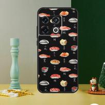 Kawaii Sushi Pattern Phone Case For OnePlus 13 13R 12 12R 11 9 10 Pro 8T 9RT 10T 10R Nord 4 CE 2 3 Lite N20 N30 OnePlus Nord CE3Lite