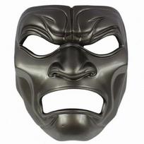 Juodos ir sidabrinės Spartano 300 kario kaukės Puikiai tinka Helovino Cosplay renginiams Black Spartan Mask