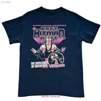 Wrestling Bret Hitman Hart Sharpshooter short sleeve black shirt EL1191 vintage Washed Casual Soft Top For Everyday Wear S įvairiaspalvis