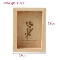 Mini Art Wedding Decor Fashion Photo Frame Wooden Picture Holder Plant specimen