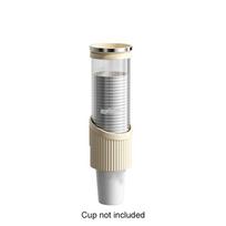 Dustproof Cover Disposable Cup Cup Holder Transparent Cup Storage Rack Paper Cup Dispenser  Airport S-Yellow Single Slot