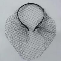 Elegant Birdcage Veil White Black Headband Veil for Brides Cover Face Net Mask Hair Jewelry Accessories Wedding Headwear Women