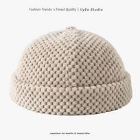Solid Color Color Skull Beanie Cap Hip Hop Thick Heat Retaining Docker Sailor Bike Brimless Hats For Women Men Pumpkin Hat Latest Autumn Winte Adjustable