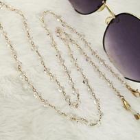 Triangle Crystal Eyeglass Holder Eyeglasses Necklace Anti Drop Sunglasses Mask Chain Nonslip Glasses Chain Women Men balta