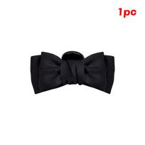 Black Bow Head Grab Clip Women Girl Hair Side Clip Forehead Bang Princess Small Hair Claw Clamp Styling Headdress