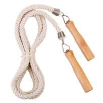 3/5/7/10m Thick Rope Electroplated Spring Handles School Rope Anti-slip Wooden Group Skipping Collective Long Jump 3 m