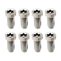 8Pcs Stone Chainring Bolts Precise Bike MTB Strength Stainless Steel Thread High Brake Disc Screws