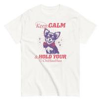 Chihuahua Cute Retro Style Cotton T Shirt Owner S įvairiaspalvis