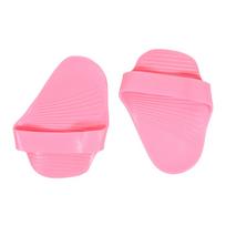 1Pair Silicone Weight Lifting Grip Pads Gloves Non-Slip Palm Protection Hand Grips for Unisex Dumbbell Pull-up Strength Training rožinė