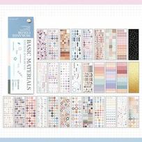 Color Card Basic Stickers Book Minimalist High-Aesthetic Planner Material Numeric & Dot Handmade DIY Stickers A7968