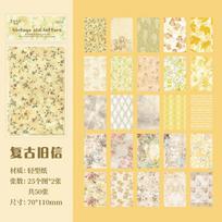 Journal GO 50pcs Basic Journaling Material Paper Creative Collage Scrapbooking diy Background Paper Stationery Memo Pads