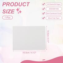 28Sheets Portable Drawing Sketchbook 300GSM Blank Hardcover Pocket Watercolor Sketchbook Travel Journal Sketch Book for Painting