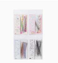 4packs/1lot Kawaii Scrapbook Stickers timeline Junk Journal Gold Planner Stationery Sticker Planner Decorative